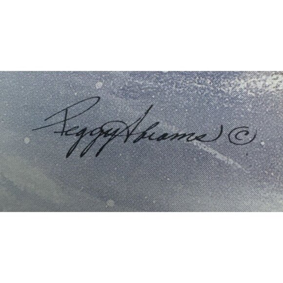 Peggy Abrams Signed Old World Santa Claus Matted Framed Christmas Print 15 X 12 - Picture 3 of 6